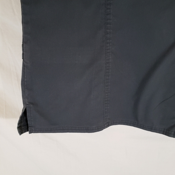 Cherokee Workwear Womens WW Flex Gray Scrub Top Size Small - Picture 6 of 6